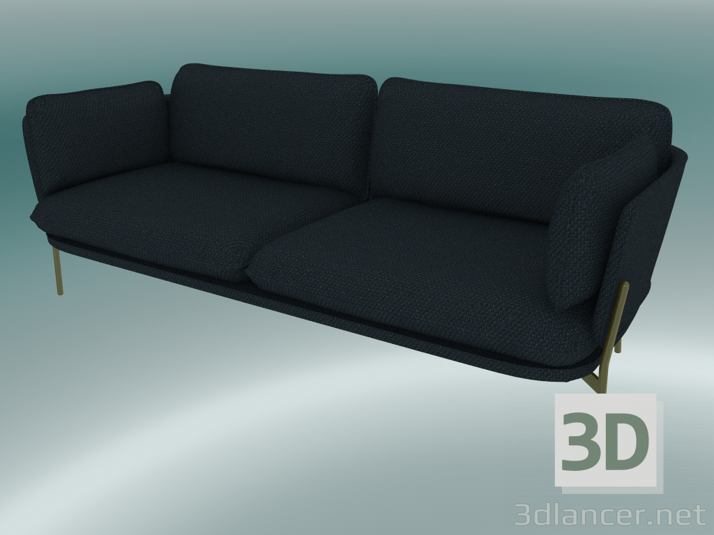 3d model Sofá Sofá (LN3.2, 84x220 A 75cm, Patas bronceadas, Sunniva 2 192) - vista previa