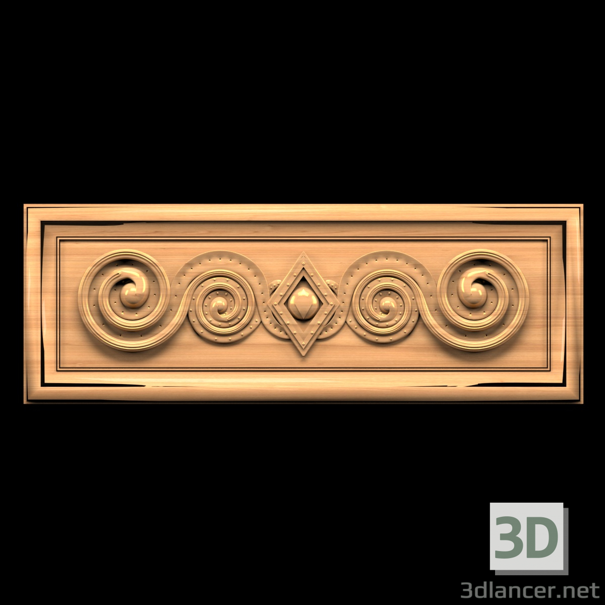 3d model Decorative panel - preview