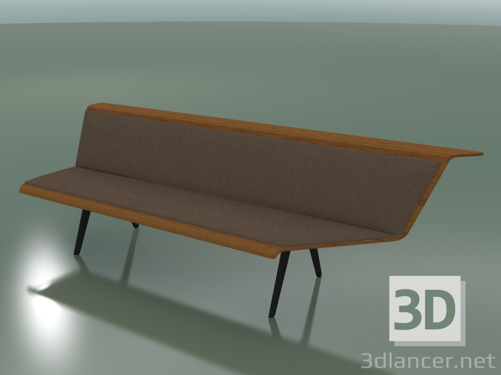 3d model Module angular triple Waiting 4511 (90 ° left, Teak effect) - preview