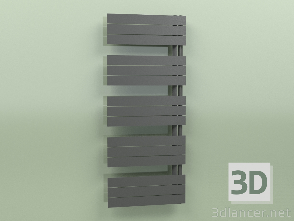 3d model Heated towel rail - Elato (1430 x 600, RAL - 9005) - preview