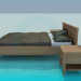 3d model Cama - vista previa