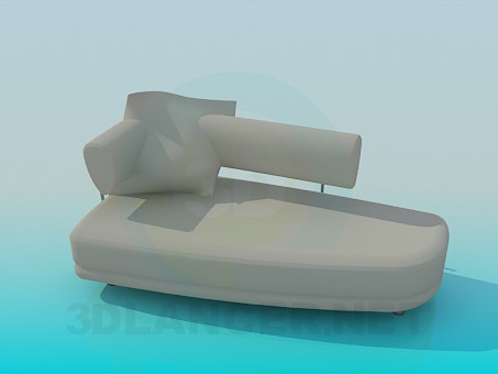 modello 3D letto di cavalletto - anteprima