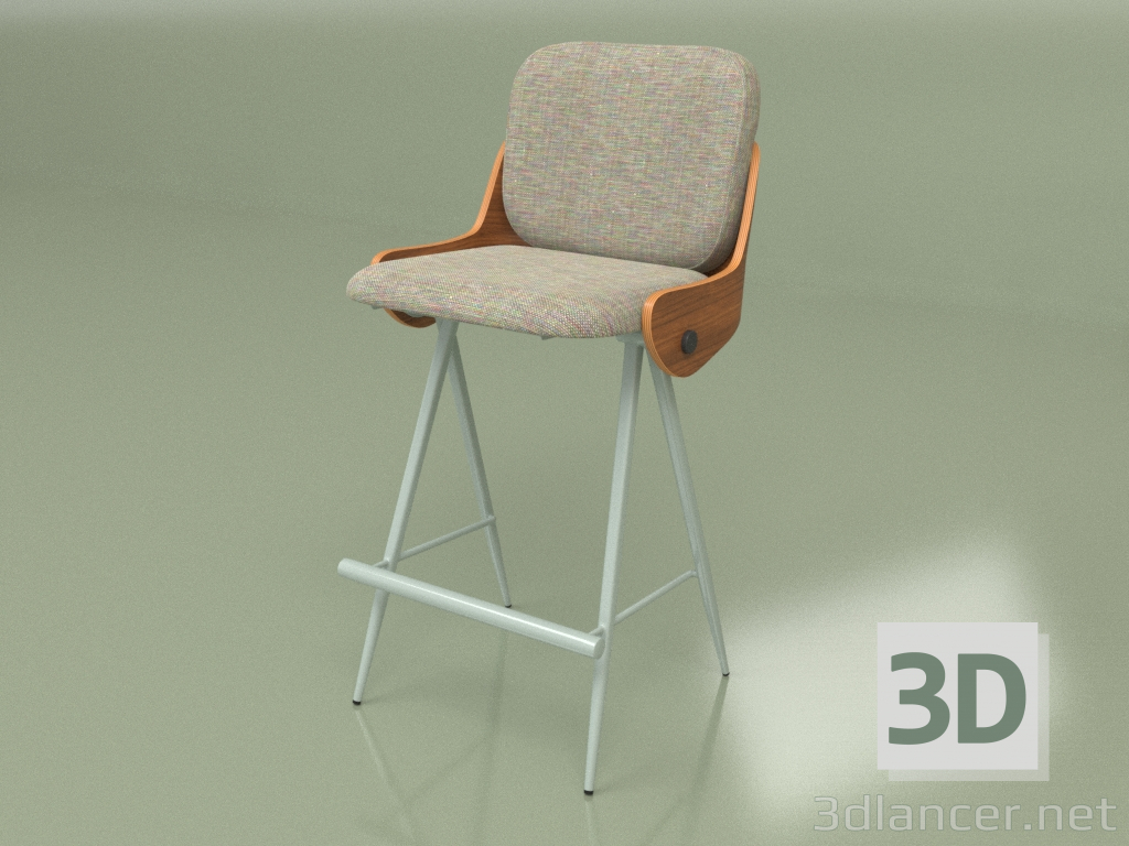 modèle 3D Chaise semi-bar Isla - preview