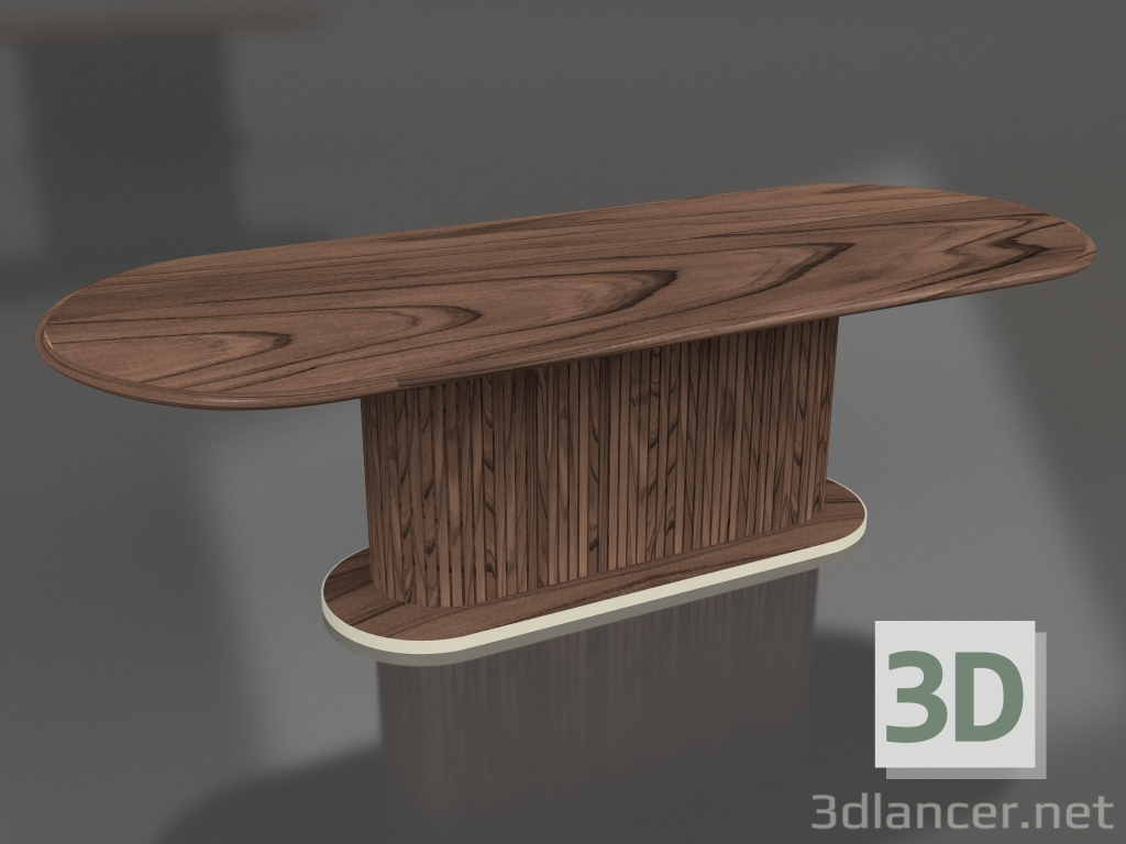 Modelo 3d Mesa de jantar Mesa completa oval 250 - preview