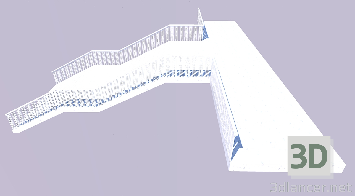 modèle 3D Escaliers - preview