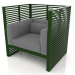 3d model Armchair Normando (Bottle green) - preview