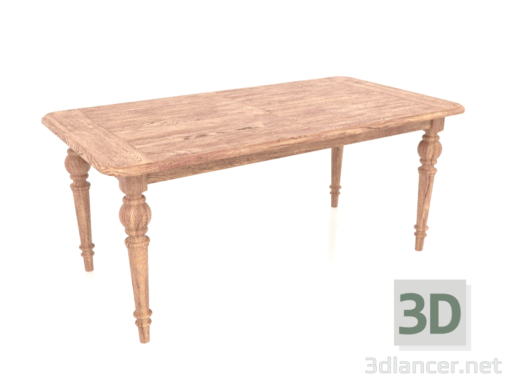 3d model Mesa de comedor corredera, plegada, 1800 mm (roble indio) - vista previa