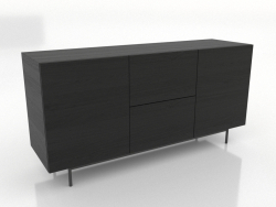 Kommode 2 1600 mm (schwarz RAL 9005)