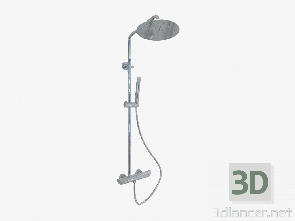 3d model Columna de ducha con mezclador Arnika (NAC 01QK) - vista previa