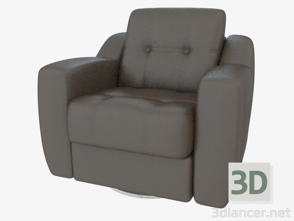 Modelo 3d Poltrona de couro - preview