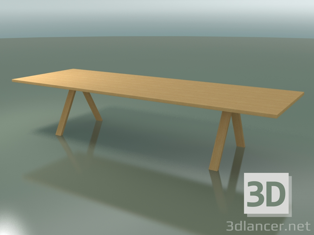 3d модель Стол со стандартной столешницей 5002 (H 74 - 360 x 120 cm, natural oak, composition 1) – превью