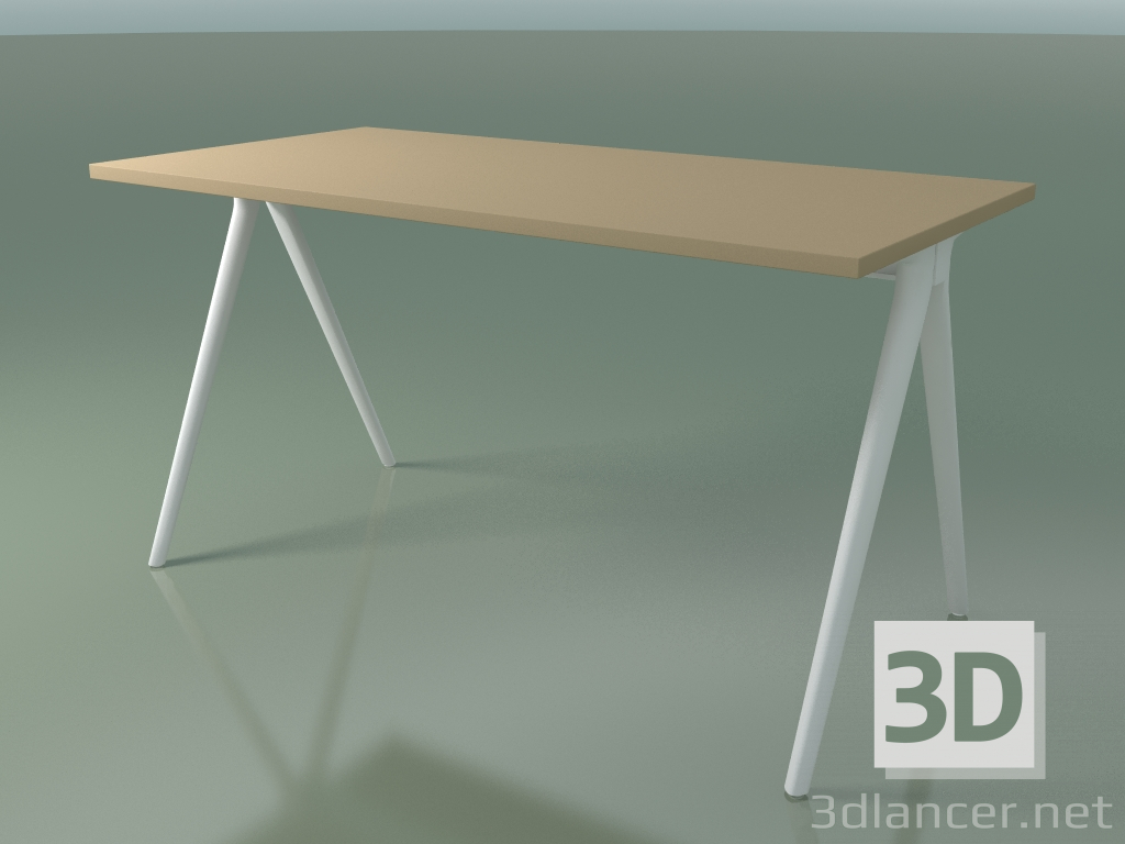 modello 3D Tavolo rettangolare 5407 (H 74 - 69x139 cm, laminato Fenix F03, V12) - anteprima