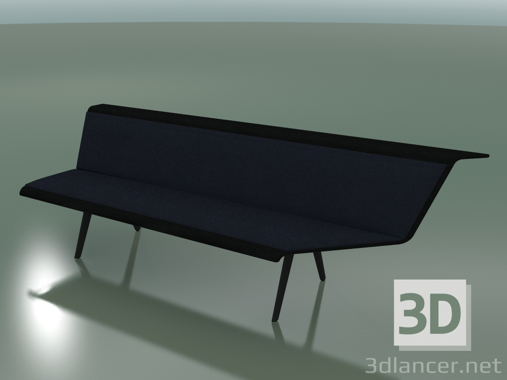 3d model Módulo angular triple en espera 4511 (90 ° izquierda, negro) - vista previa