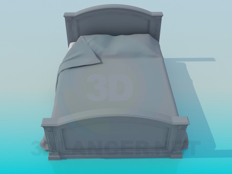 3d модель Ліжко – превью