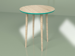 Sputnik table mini veneer (turquoise)