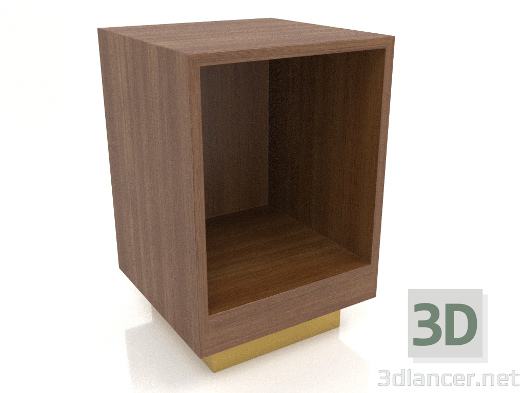 3d model Mesita de noche sin puerta TM 04 (400x400x600, madera marrón claro) - vista previa