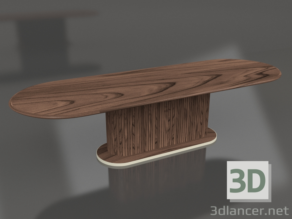 3d model Dining table Full table oval 300 - preview