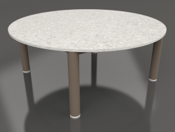 Coffee table D 90 (Bronze, DEKTON Sirocco)