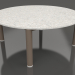 3d model Mesa de centro D 90 (Bronce, DEKTON Sirocco) - vista previa