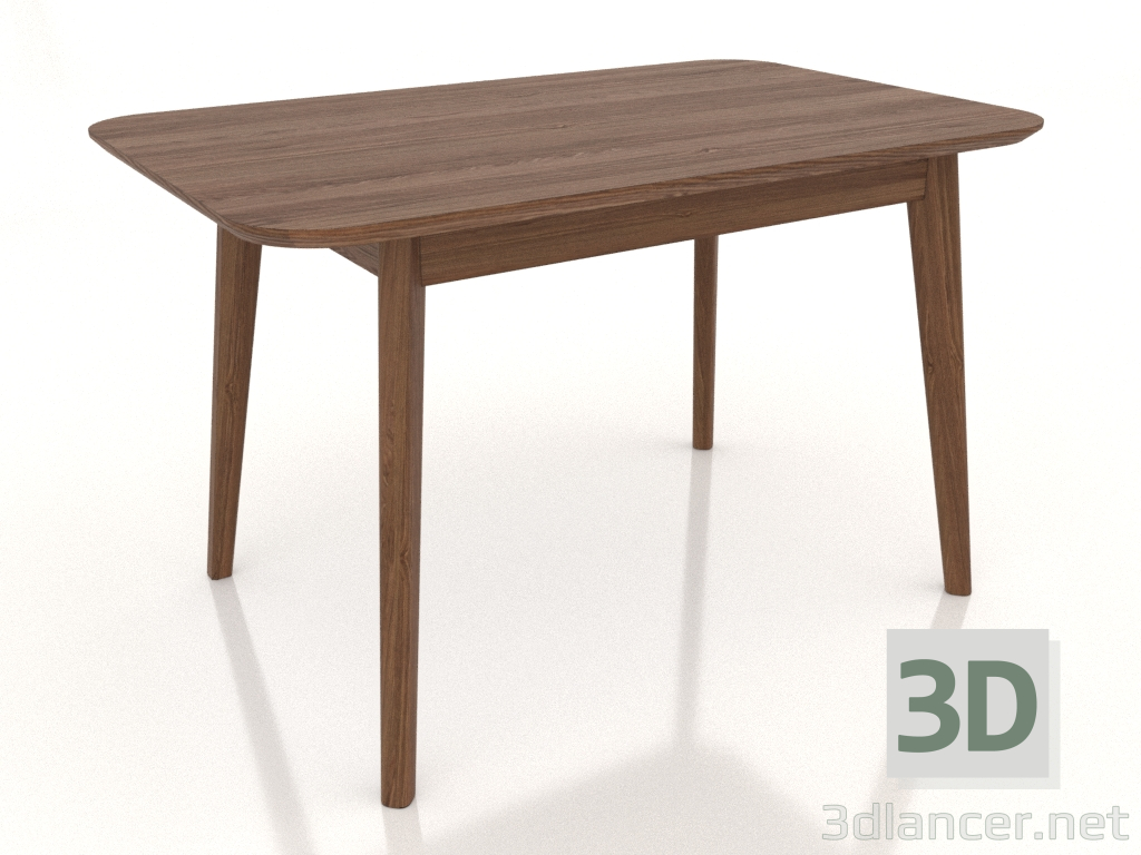 3D Modell Esstisch 1200x750 mm (heller Nussbaum) - Vorschau