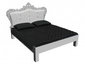 Letto visone bianco 180 x 200