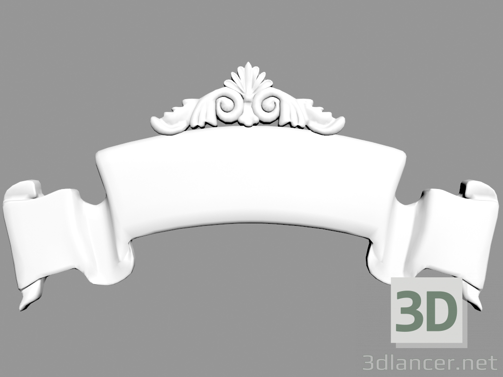 3d model Decorative panel W762 - preview