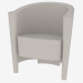 3d model Sillón tapizado - vista previa