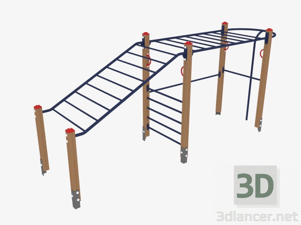 3d model Children's play complex (7802) - preview