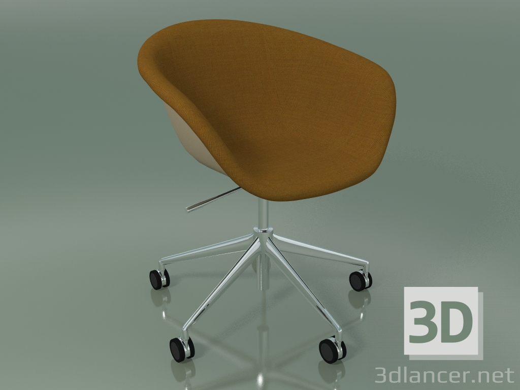 3D modeli Sandalye 4219 (5 tekerlekli, döner, ön kaplamalı, PP0004) - önizleme