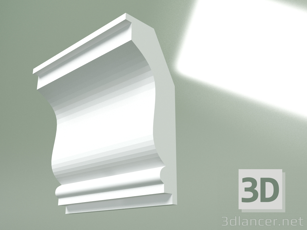 Modelo 3d Cornija de gesso (plinto de teto) KT351 - preview