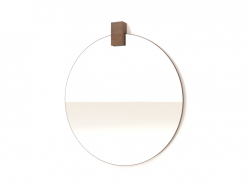 Mirror ZL 04 (d=400, wood brown light)