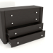 3d model Chest of drawers TM 021 (open) (1210x480x810, wood brown dark) - preview