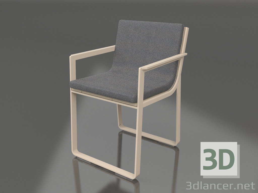 modèle 3D Chaise de salle à manger (Sable) - preview