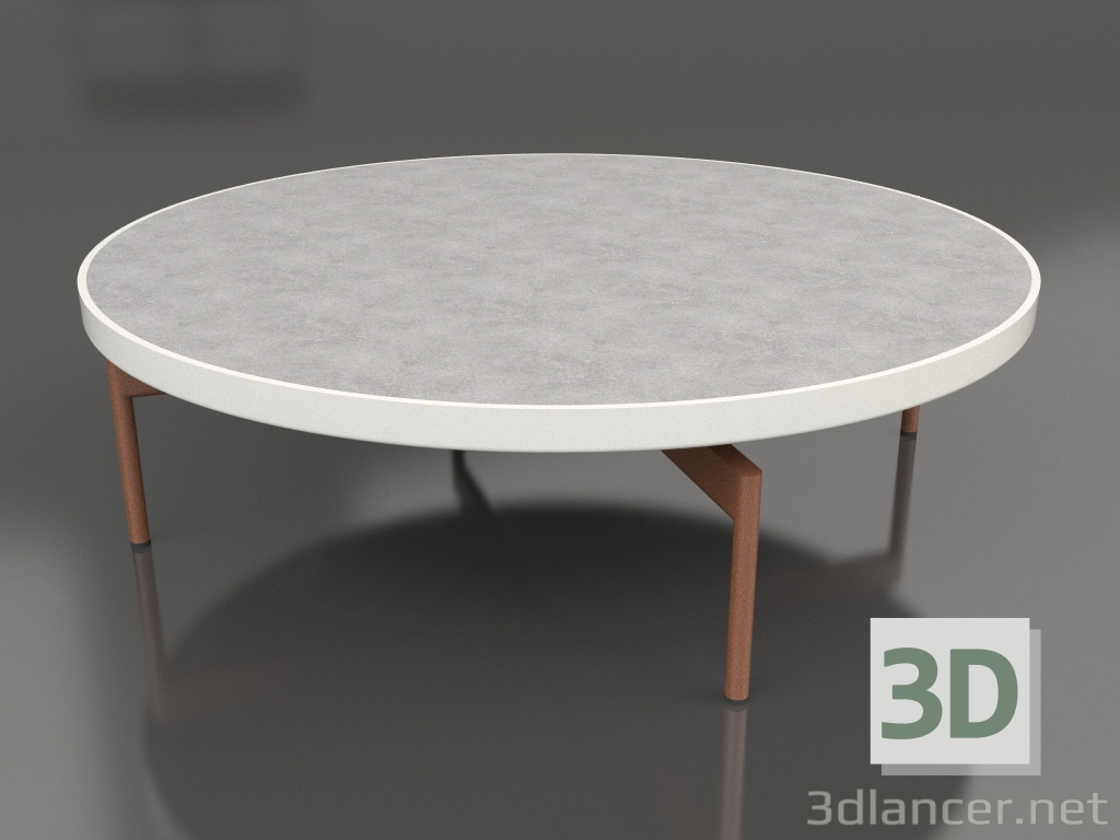 3d модель Стол журнальный круглый Ø120 (Agate grey, DEKTON Kreta) – превью