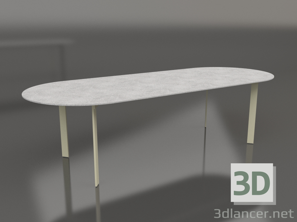 3D modeli Yemek masası (Altın) - önizleme