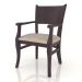 3d model Chair (armchair) Bristol (Rosewood) - preview