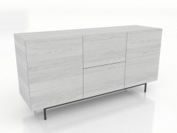 Çekmeceli dolap 2 1600 mm (beyaz RAL 9010)