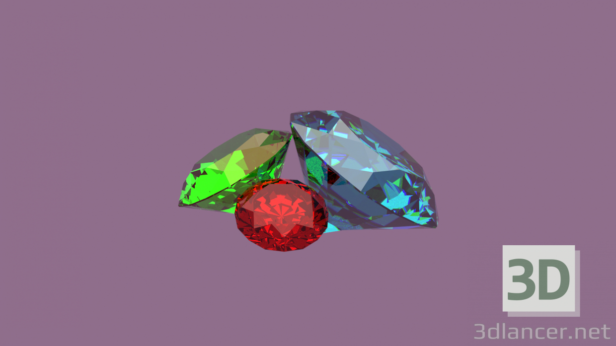 3d Gems model buy - render