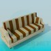 3d model Striped sofa - preview