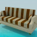 3d model Striped sofa - preview