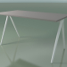 3D Modell Rechteckiger Tisch 5407 (H 74 - 69x139 cm, Laminat Fenix F04, V12) - Vorschau