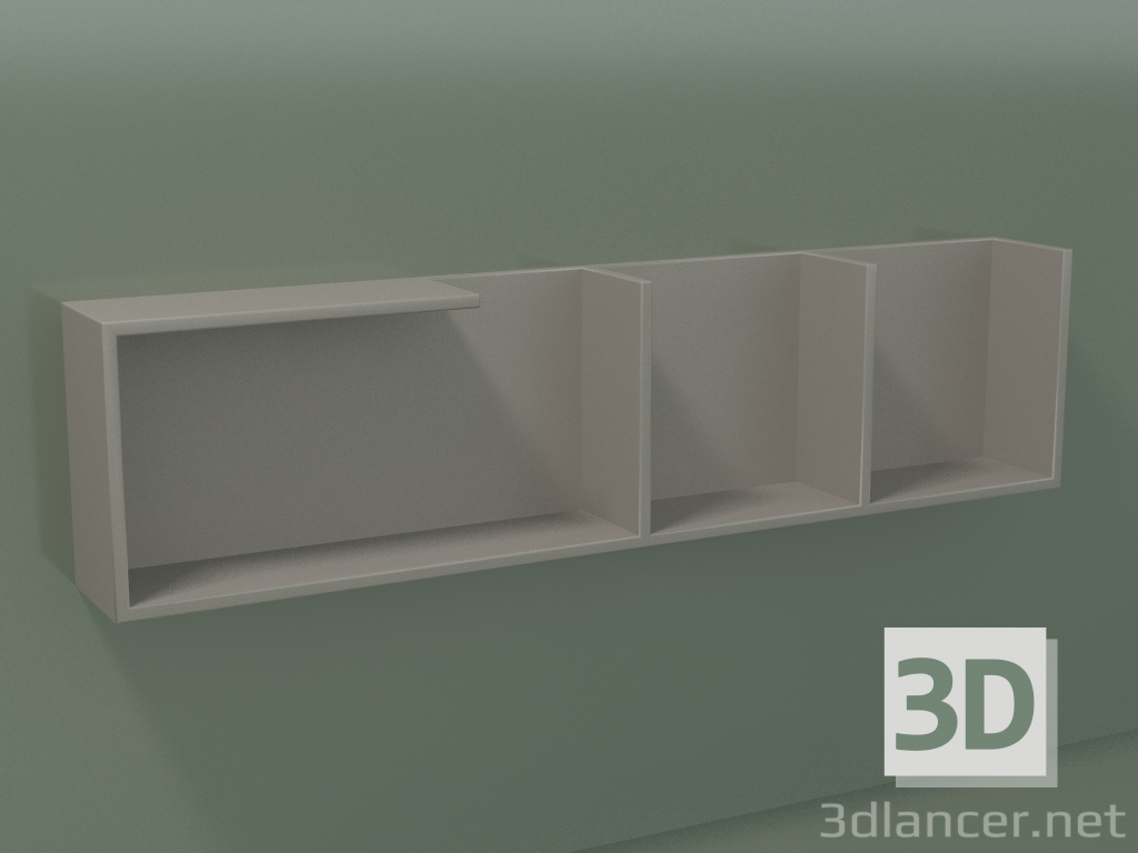 3d model Balda horizontal (90U19008, Clay C37, L 96, P 12, H 24 cm) - vista previa