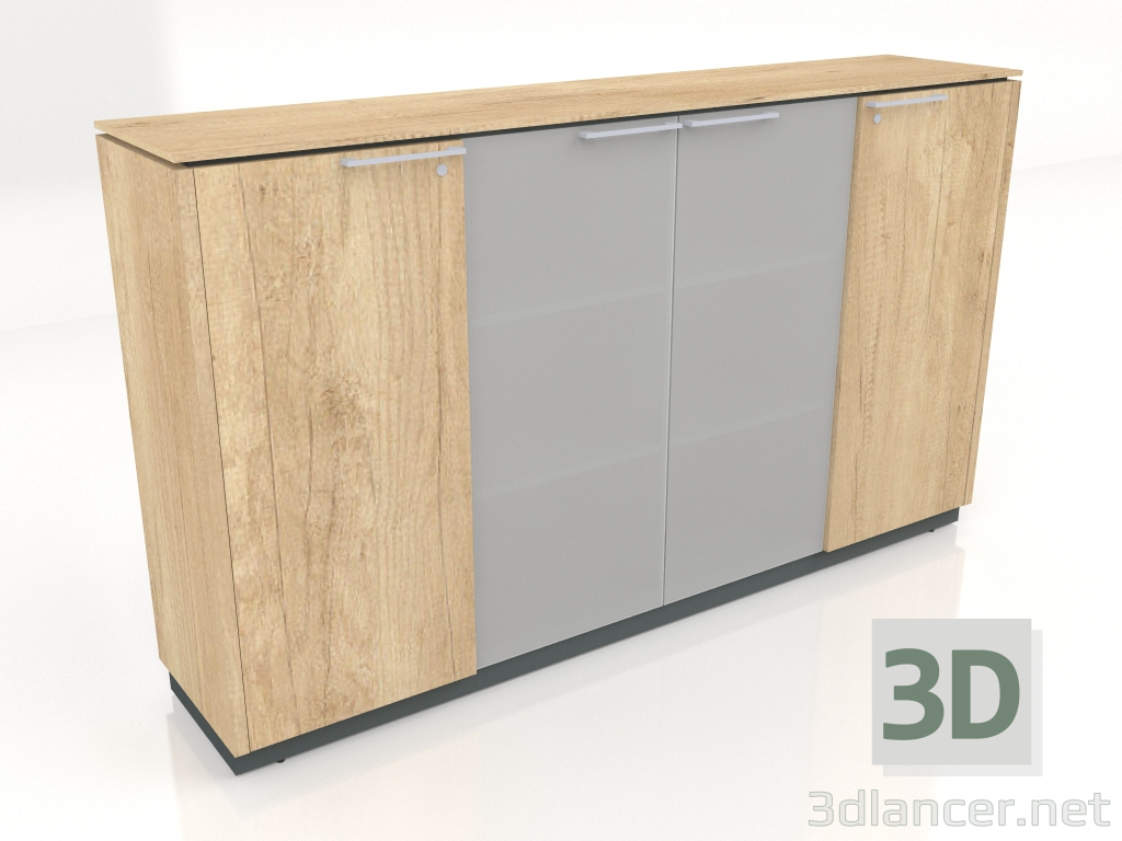 modello 3D Stato vetrina X3567 (2008x421x1167) - anteprima