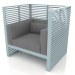 3d model Armchair Normando (Blue gray) - preview