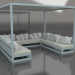 3d model Sofa (Blue gray) - preview