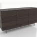 modello 3D Cassettiera 2 1600 mm (frassino noce) - anteprima