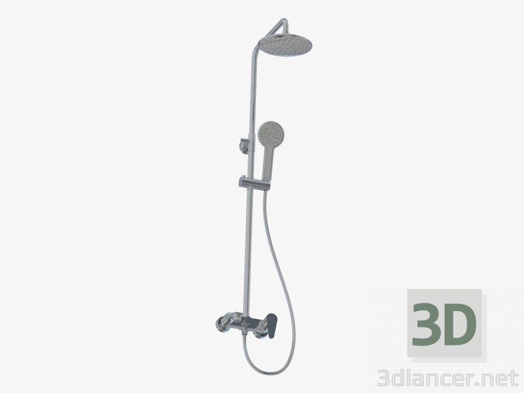 3d model Columna de ducha con batidora de baño Jaskier (NAC 01JM) - vista previa