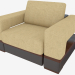 3d model Sillón tapizado - vista previa