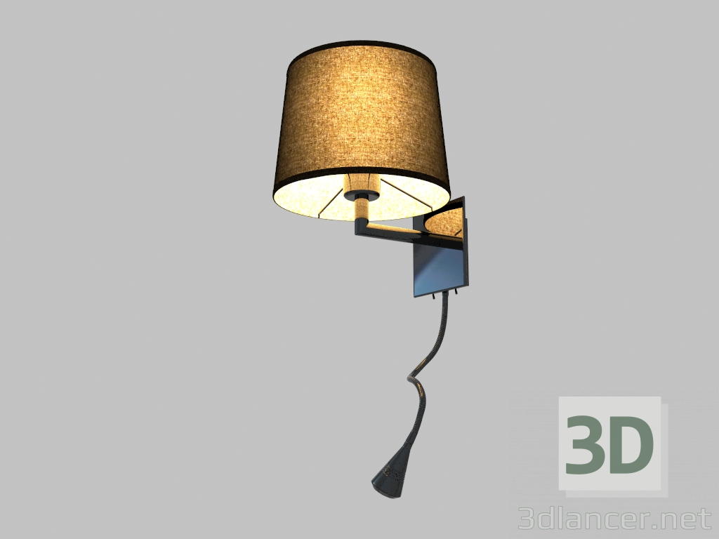 3d model Aplique (14102A negro) - vista previa