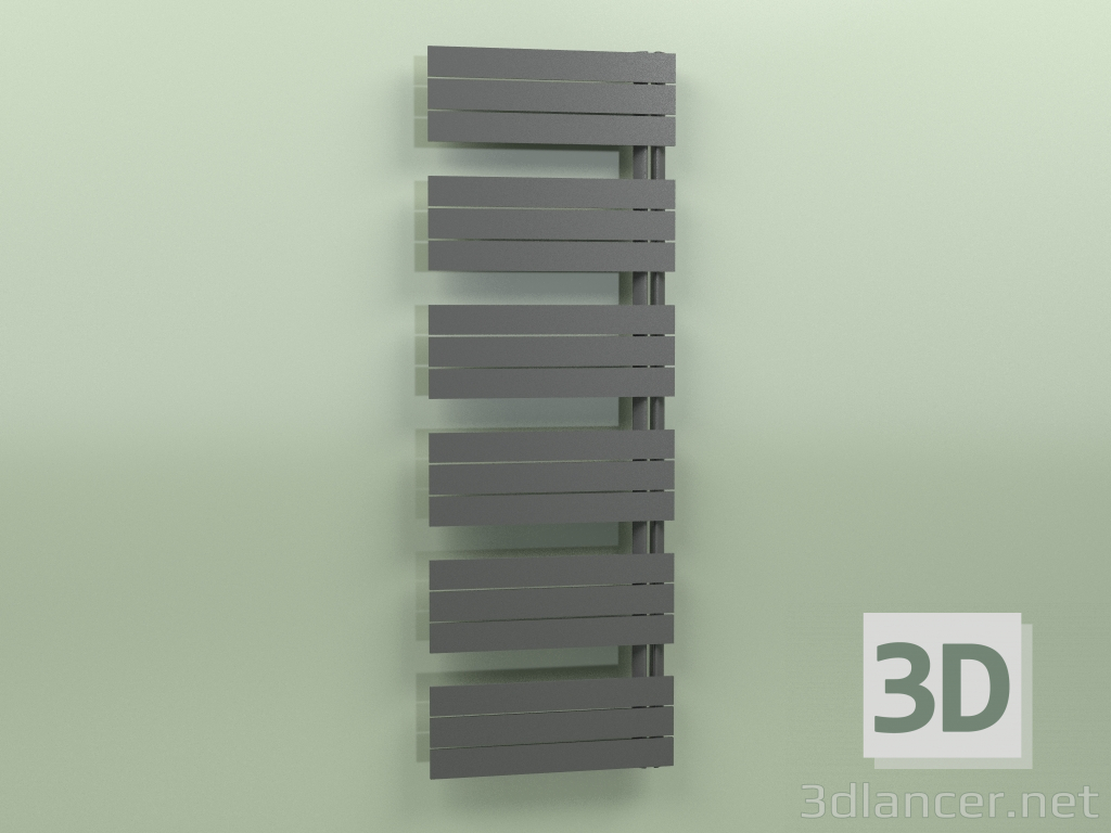 3d model Heated towel rail - Elato (1730 x 600, RAL - 9005) - preview